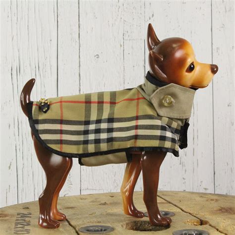 authentic burberry dog coat|designer dog coats burberry.